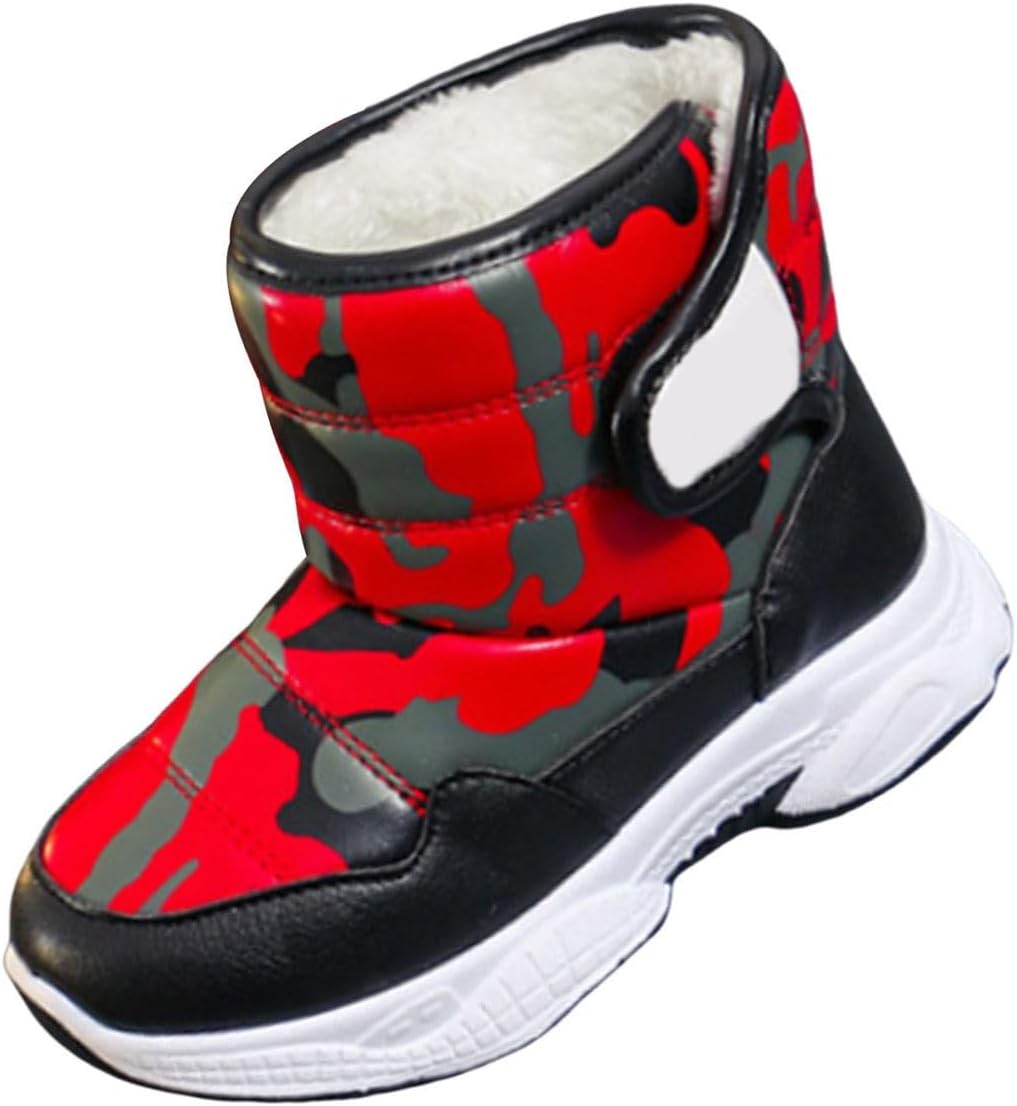 Детские теплые массивные зимние ботинки для мальчиков и девочек, водонепроницаемые, с противоскользящей подошвой и флисовой подкладкой, для холодной погоды и активного отдыха на улице Generic, Red
Детские теплые массивные зимние ботинки для мальчиков и девочек, водонепроницаемые, с противоскользящей подошвой и флисовой подкладкой, для холодной погоды и активного отдыха на улице Generic, Red