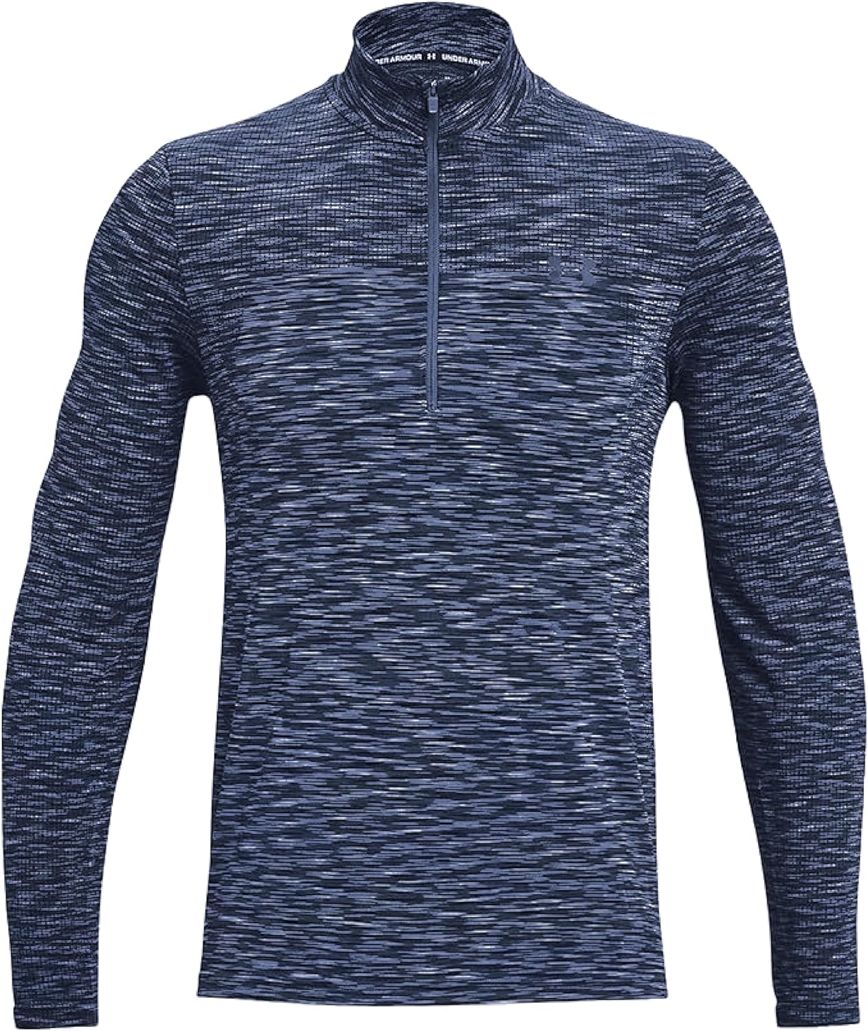 Мужская бесшовная футболка UA от Under Armour с длинным рукавом и застежкой-молнией 1/2, Midnight Navy/White - 410
Мужская бесшовная футболка UA от Under Armour с длинным рукавом и застежкой-молнией 1/2, Midnight Navy/White - 410