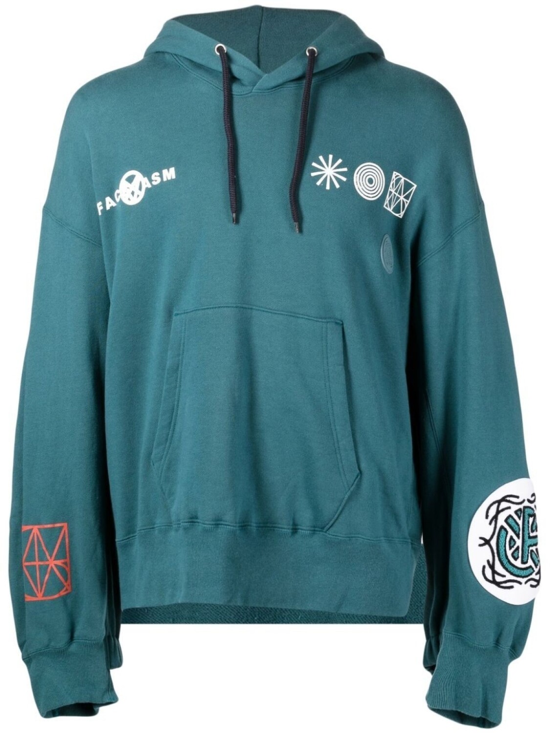 Худи с кулиской и вышивкой Facetasm, синий
Худи с кулиской и вышивкой Facetasm, синий