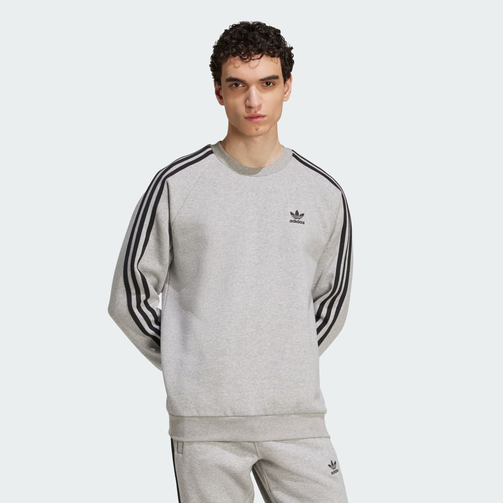 Толстовка Adidas Adicolor Classics 3-Stripes Crew, цвет Medium Grey Heather/Black
Толстовка Adidas Adicolor Classics 3-Stripes Crew, цвет Medium Grey Heather/Black