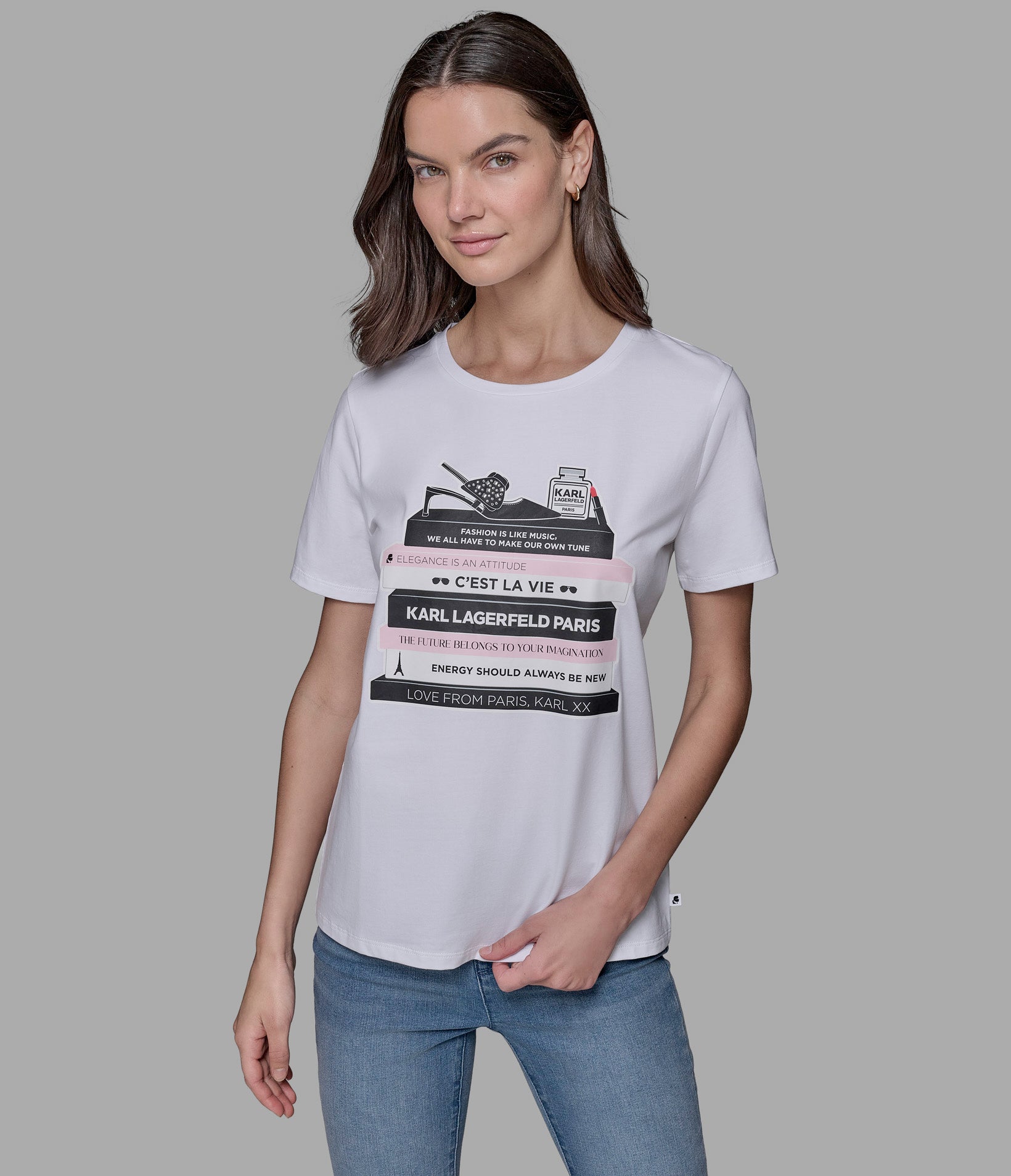 Футболка с логотипом fashion library KARL LAGERFELD PARIS, белый
Футболка с логотипом fashion library KARL LAGERFELD PARIS, белый