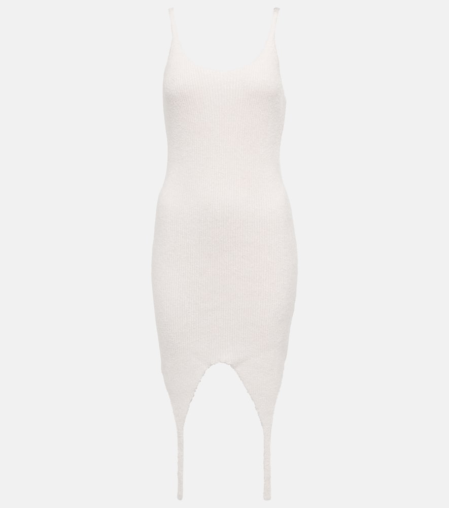 Ребристое трикотажное мини-платье Balmain, 0aq Blanc Cassé
Ребристое трикотажное мини-платье Balmain, 0aq Blanc Cassé