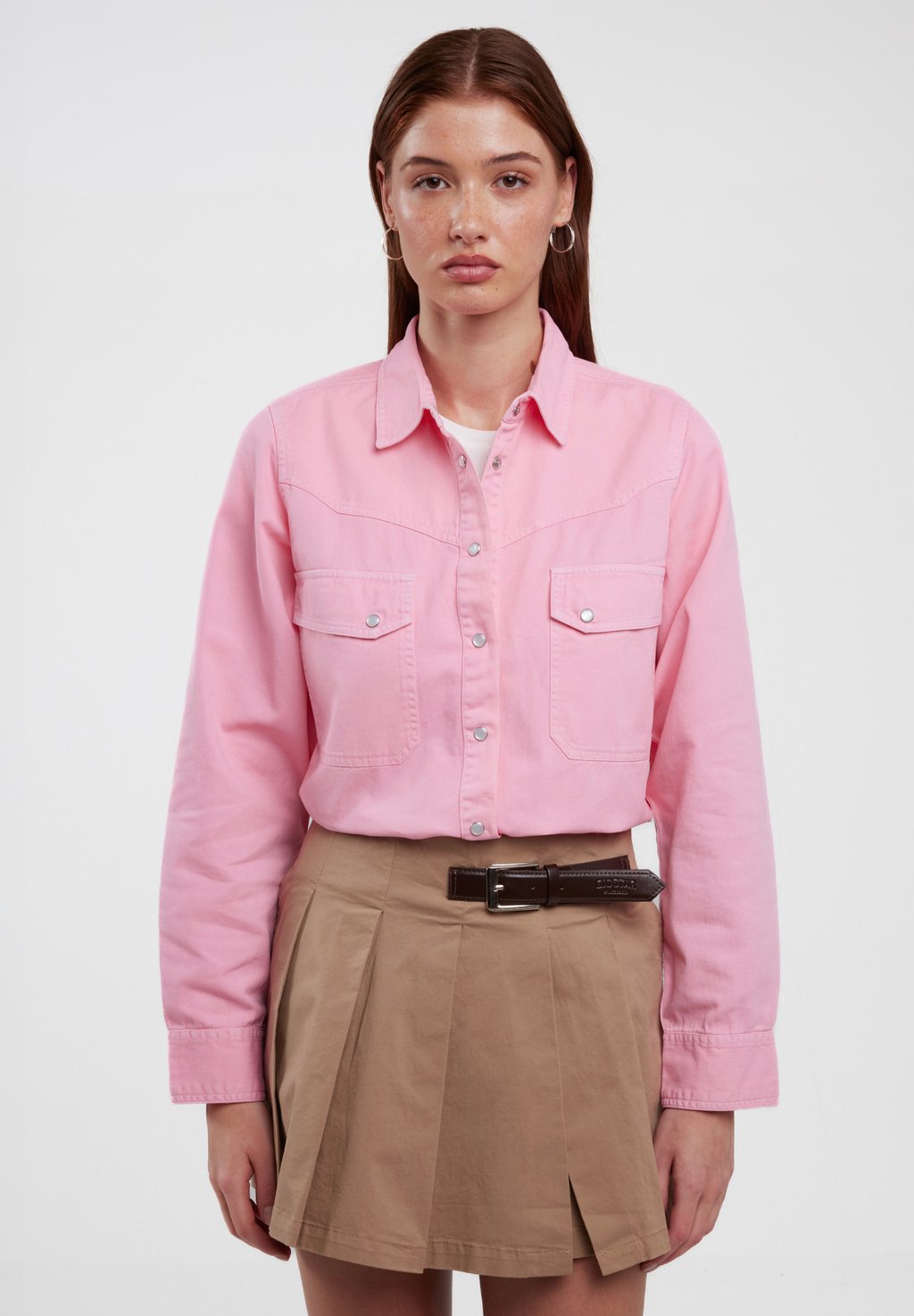 Блузка на пуговицах ZOLA Big Star, розовый
Блузка на пуговицах ZOLA Big Star, розовый