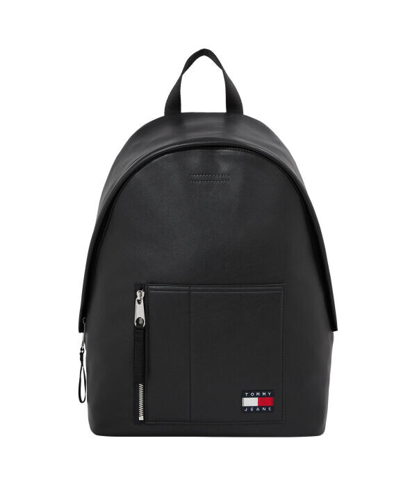 Рюкзак мужской Tommy Jeans с карманом на молнии, черный 
Рюкзак мужской Tommy Jeans с карманом на молнии, черный