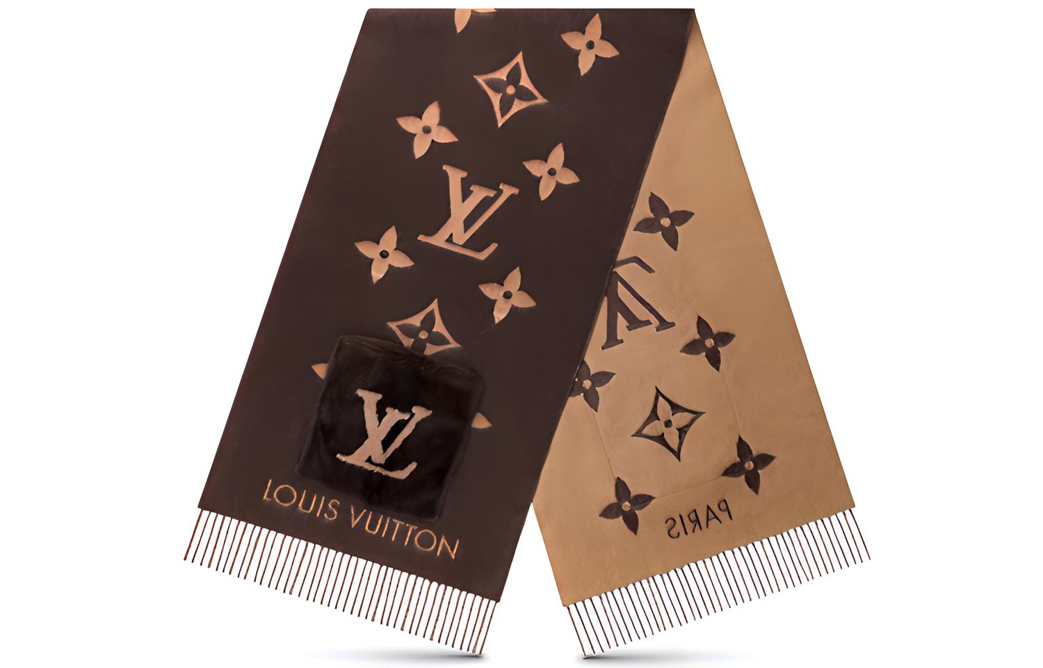 LOUIS VUITTON Шерстяной шарф унисекс коричневый, Brown
LOUIS VUITTON Шерстяной шарф унисекс коричневый, Brown