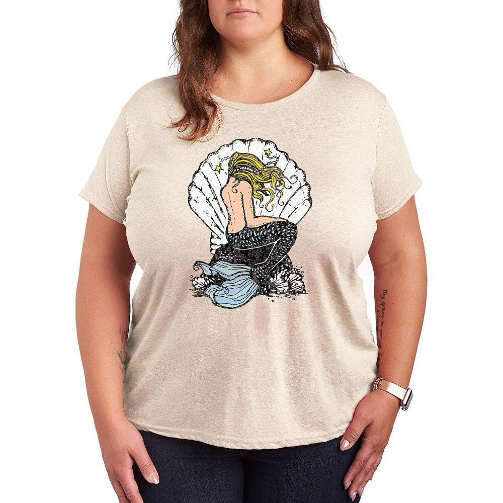Футболка Plus Vintage с рисунком русалки, бежевый
Футболка Plus Vintage с рисунком русалки, бежевый