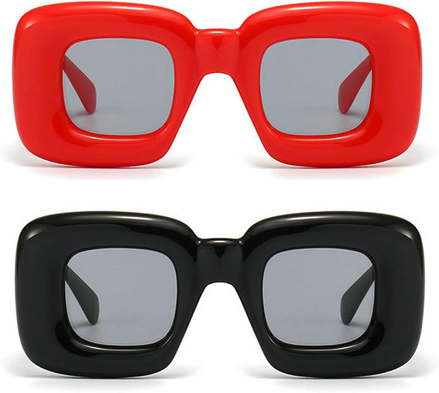 Солнцезащитные очки COTIA Retro Square Candy Color для женщин, модные в стиле панк и хип-хоп, прямоугольные, с защитой от УФ-излучения UV400, для мужчин, уникальные, 2pcs Red+black
Солнцезащитные очки COTIA Retro Square Candy Color для женщин, модные в стиле панк и хип-хоп, прямоугольные, с защитой от УФ-излучения UV400, для мужчин, уникальные, 2pcs Red+black