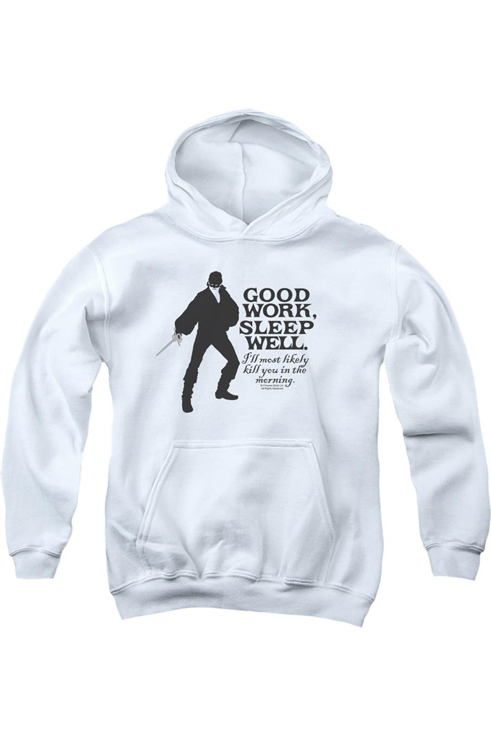 Толстовка Princess Bride Good Work Youth с капюшоном Gildan, белый 
Толстовка Princess Bride Good Work Youth с капюшоном Gildan, белый