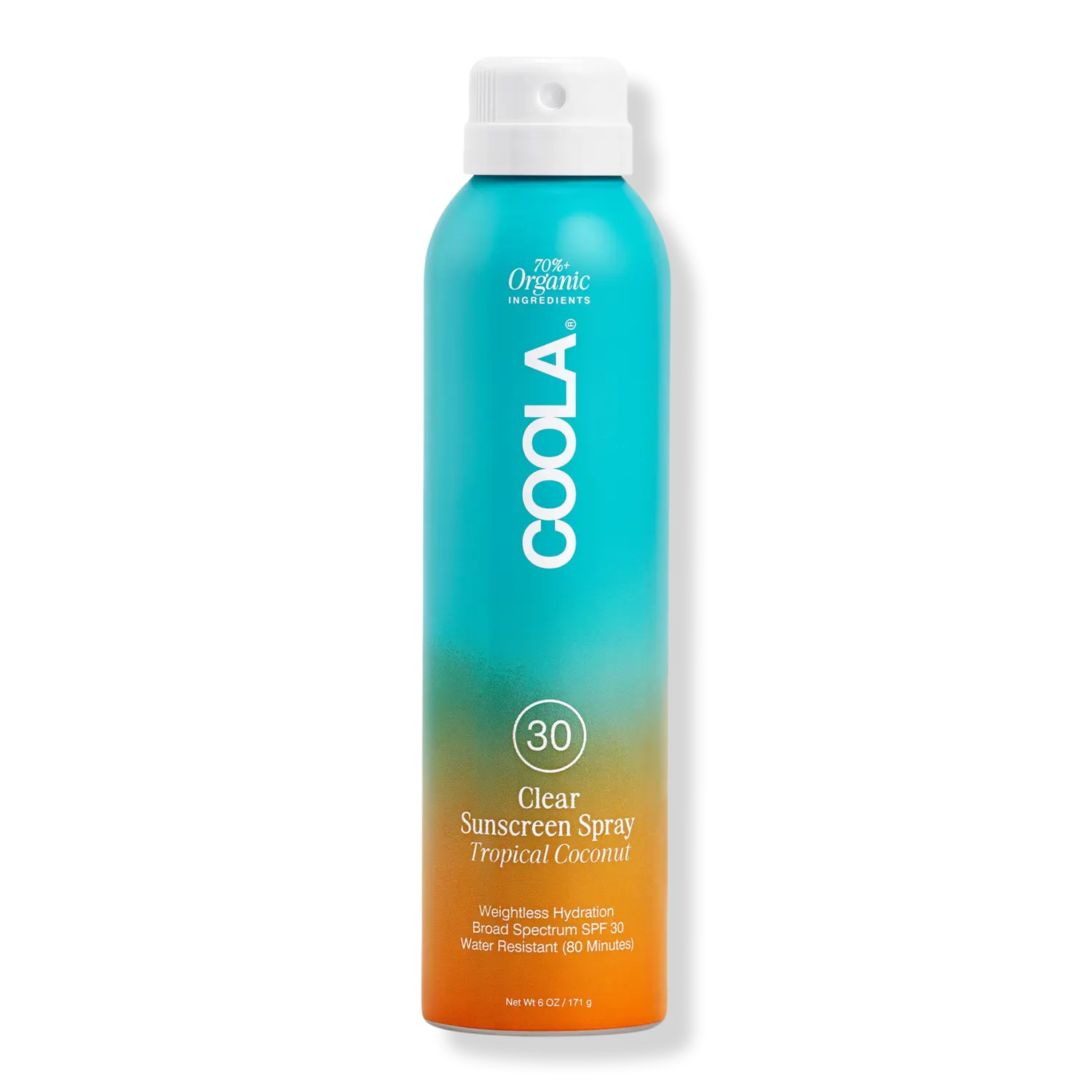 Классический органический солнцезащитный спрей для тела SPF 30 с тропическим кокосом COOLA
Классический органический солнцезащитный спрей для тела SPF 30 с тропическим кокосом COOLA