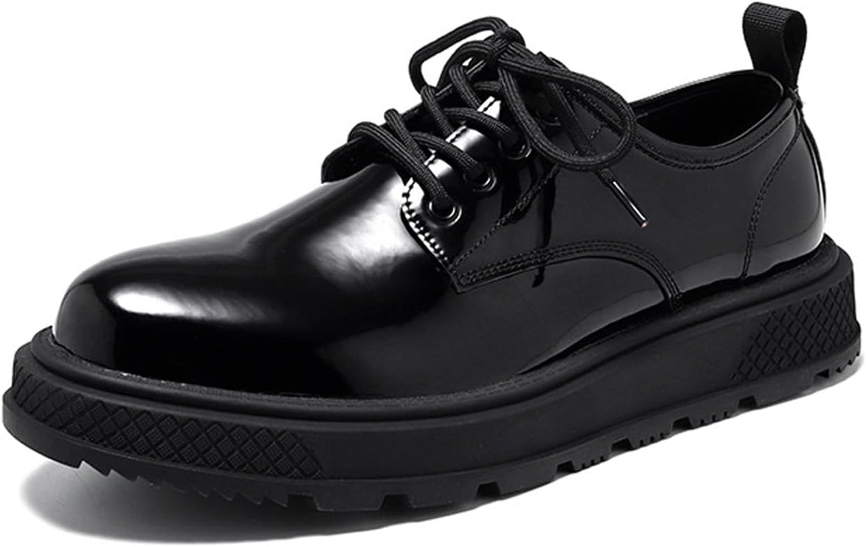 Мужские кожаные оксфорды с круглым носком на платформе, классические шнуровкой, удобные, с нескользящей подошвой, с приподнятой мягкой подошвой, дерби, рабочие, повседневные, для бизнес-образа Nsneond, Patent Leather
Мужские кожаные оксфорды с круглым носком на платформе, классические шнуровкой, удобные, с нескользящей подошвой, с приподнятой мягкой подошвой, дерби, рабочие, повседневные, для бизнес-образа Nsneond, Patent Leather