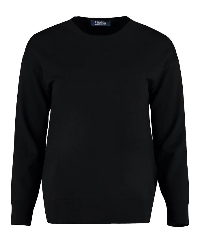 Гамбургский свитер с круглым вырезом Max Mara, черный
Гамбургский свитер с круглым вырезом Max Mara, черный