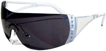 Цельные солнцезащитные очки без оправы для женщин и мужчин, модные винтажные солнцезащитные очки в стиле панк, спортивные очки с защитой от УФ-излучения UV400 MTZJH, Black
Цельные солнцезащитные очки без оправы для женщин и мужчин, модные винтажные солнцезащитные очки в стиле панк, спортивные очки с защитой от УФ-излучения UV400 MTZJH, Black