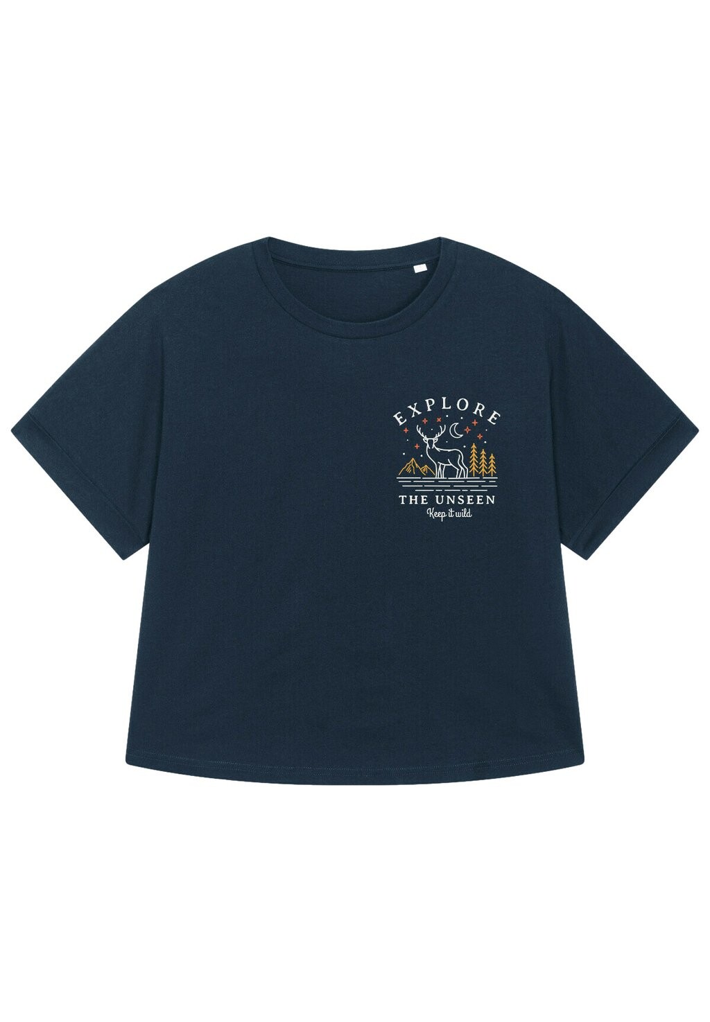 Футболка с принтом EXPLORE THE UNSEEN, KEEP WILD watapparel, темно-синий
Футболка с принтом EXPLORE THE UNSEEN, KEEP WILD watapparel, темно-синий