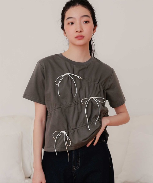 Топ с короткими рукавами и завязками Miette
Топ с короткими рукавами и завязками Miette