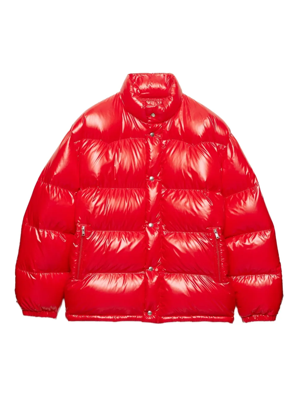 Пуховик с воротником-стойкой Prada, красный
Пуховик с воротником-стойкой Prada, красный