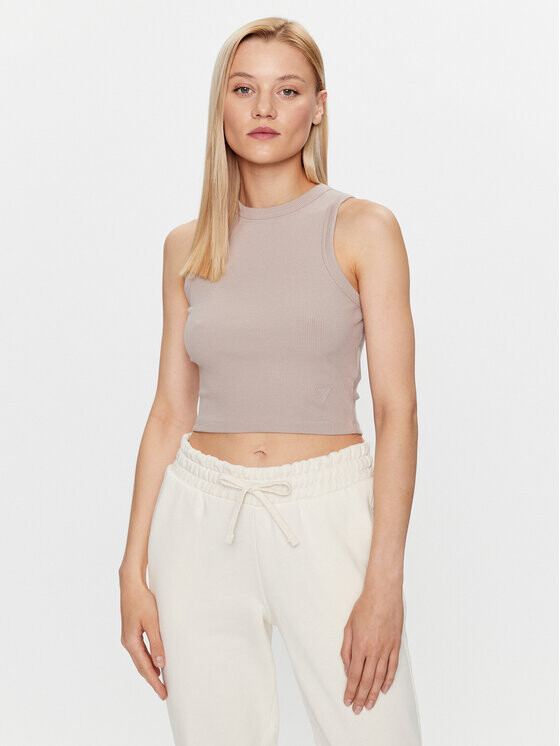 Топ приталенного кроя Guess, бежевый
Топ приталенного кроя Guess, бежевый