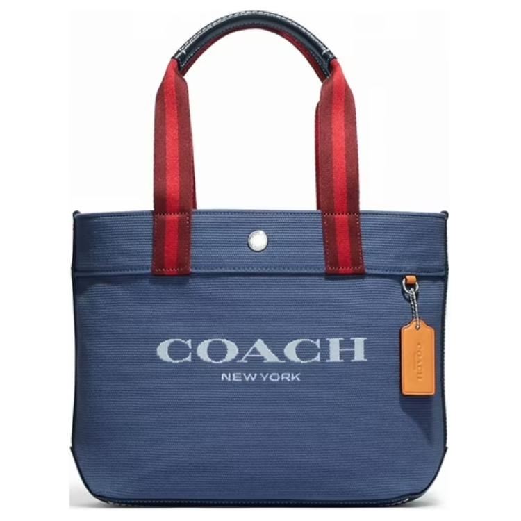 Coach Холщовая сумка с отделкой из гладкой кожи, сумка-тоут, сумка для покупок, дамская сумочка, средний размер, женская, синяя
Coach Холщовая сумка с отделкой из гладкой кожи, сумка-тоут, сумка для покупок, дамская сумочка, средний размер, женская, синяя