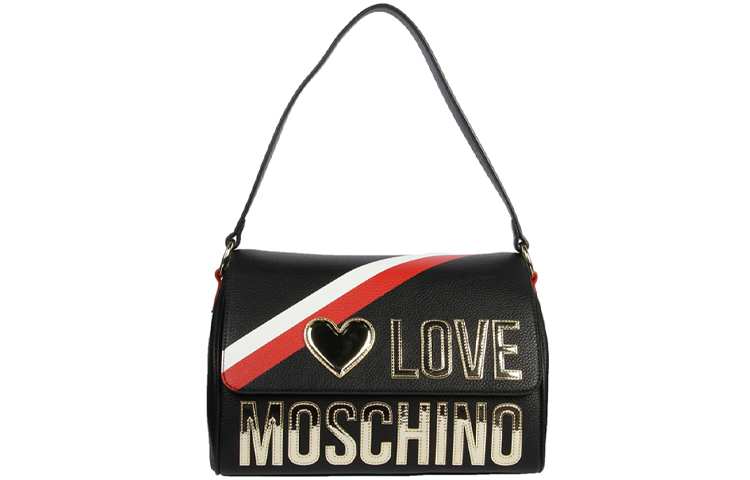 Кожаная сумка через плечо, женская черная MOSCHINO
Кожаная сумка через плечо, женская черная MOSCHINO