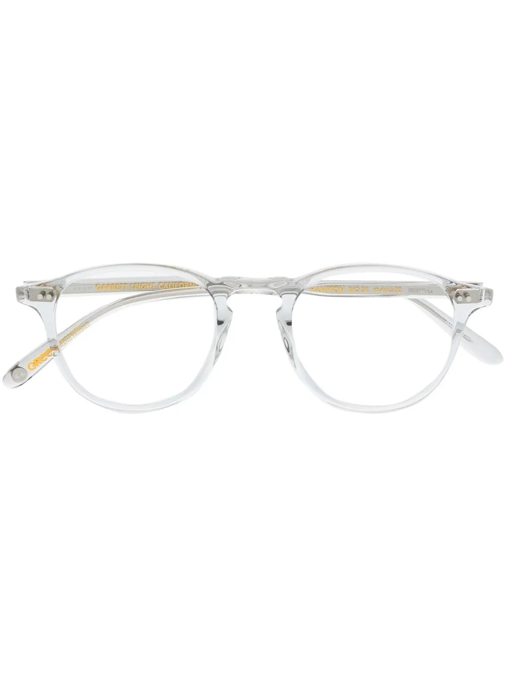 Hampton transparent round-frame glasses Garrett Leight, нейтральный
Hampton transparent round-frame glasses Garrett Leight, нейтральный
