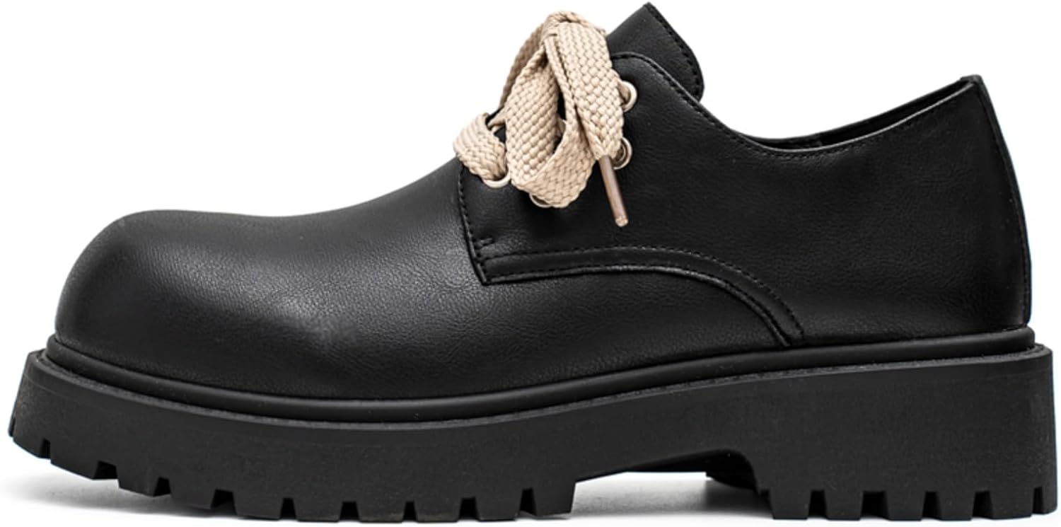 Мужские кожаные лоферы на высоком каблуке, удобная подошва с противоскользящим эффектом, толстый каблук, классический носок с круглыми шнурками, формальная обувь, подходящая для свиданий, работы и школы Houdbdol, бежевый
Мужские кожаные лоферы на высоком каблуке, удобная подошва с противоскользящим эффектом, толстый каблук, классический носок с круглыми шнурками, формальная обувь, подходящая для свиданий, работы и школы Houdbdol, бежевый