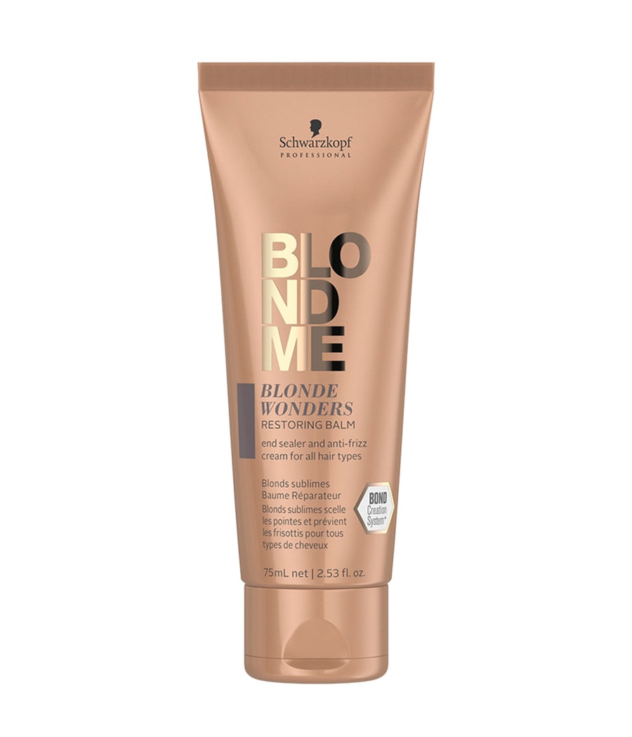 Крем для волос Schwarzkopf Professional BlondMe Blonde Wonders Restoring Balm, 75 ml
Крем для волос Schwarzkopf Professional BlondMe Blonde Wonders Restoring Balm, 75 ml