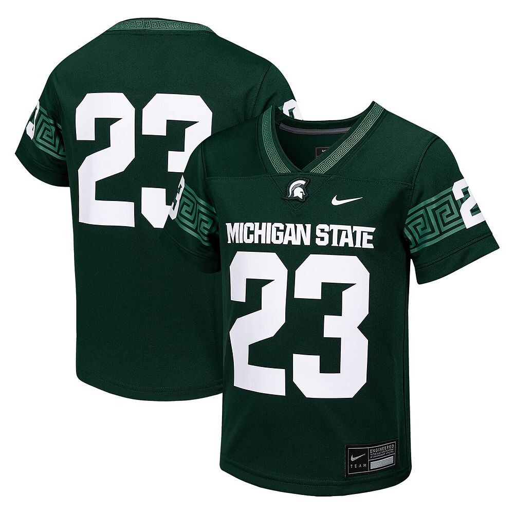 Молодежная футболка Nike № 23 Green Michigan State Spartans Untouchable, реплика игрового джерси, цвет Msu Green
Молодежная футболка Nike № 23 Green Michigan State Spartans Untouchable, реплика игрового джерси, цвет Msu Green