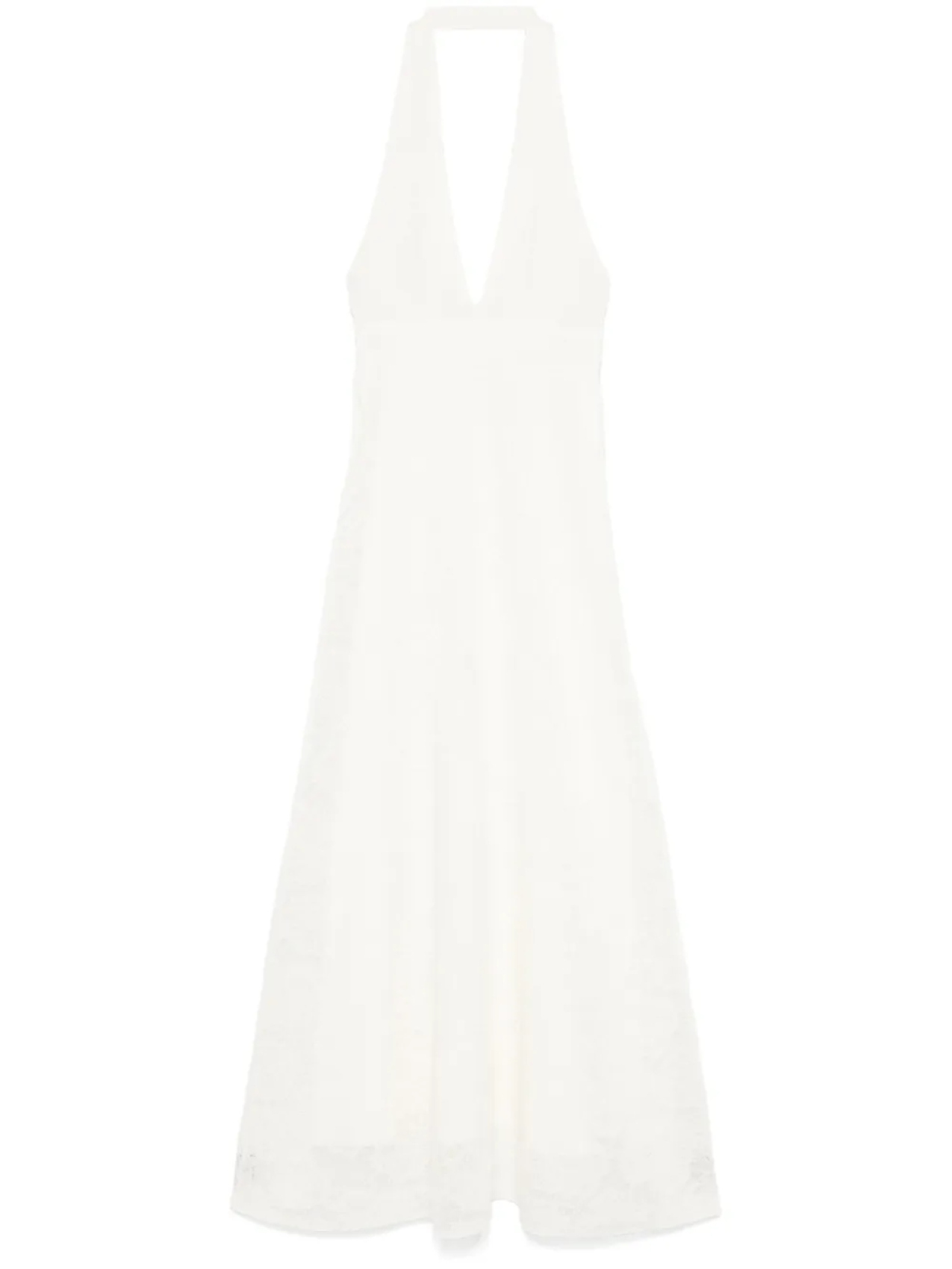SANDRO платье макси с вырезом халтер, белый
SANDRO платье макси с вырезом халтер, белый