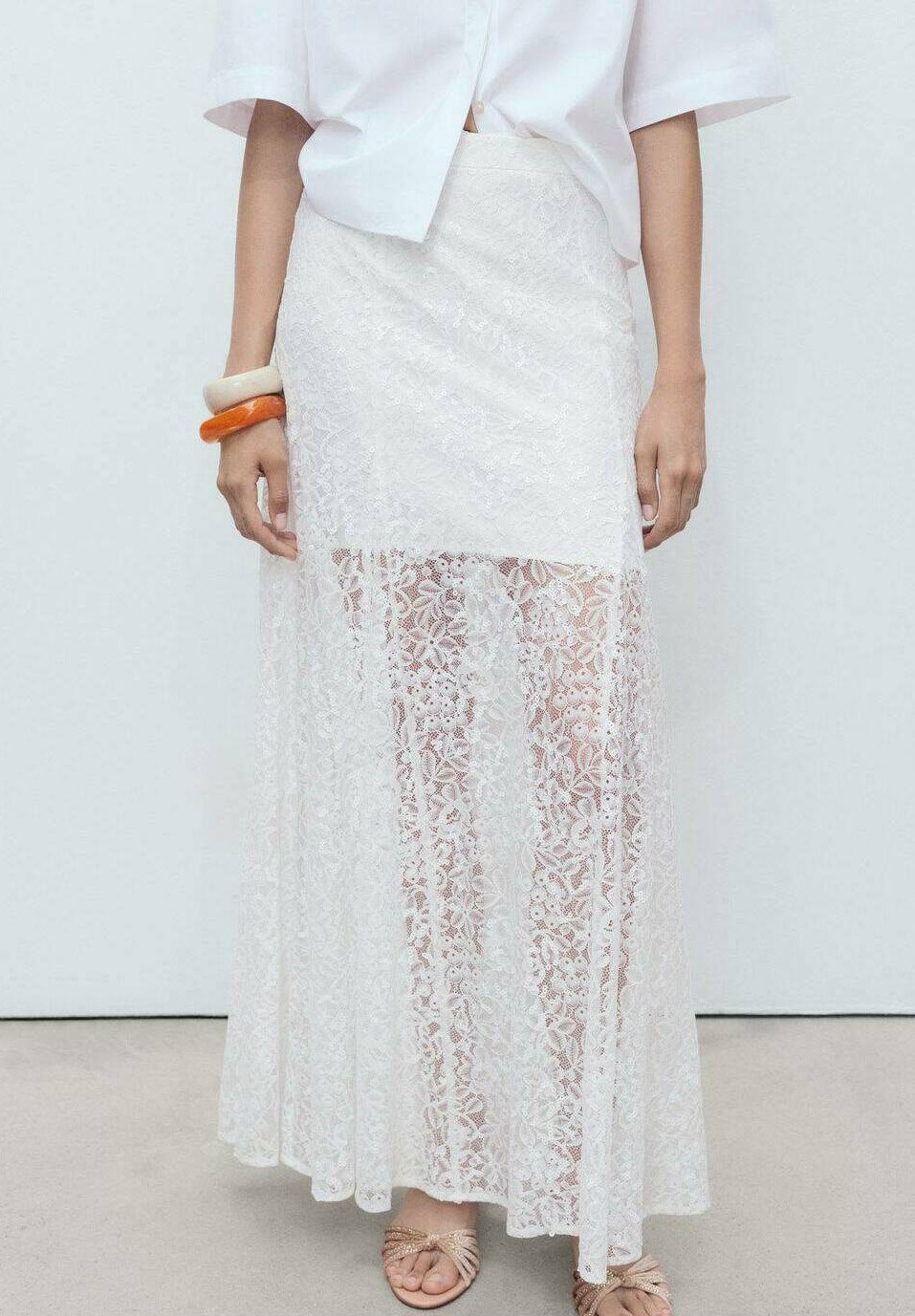 Юбка макси Mango, белый
Юбка макси Mango, белый