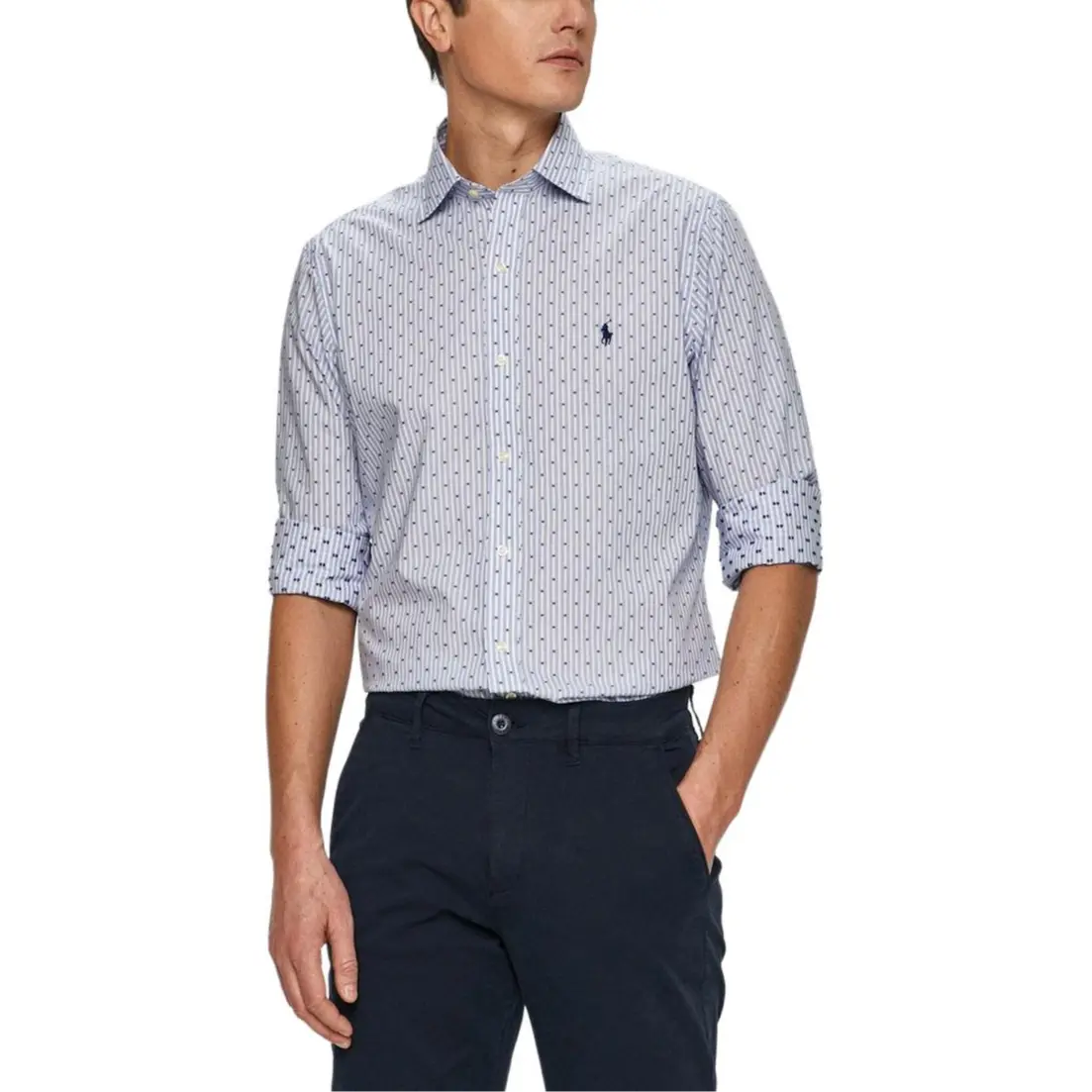 Polo Ralph Lauren Мужская рубашка сине-белая
Polo Ralph Lauren Мужская рубашка сине-белая