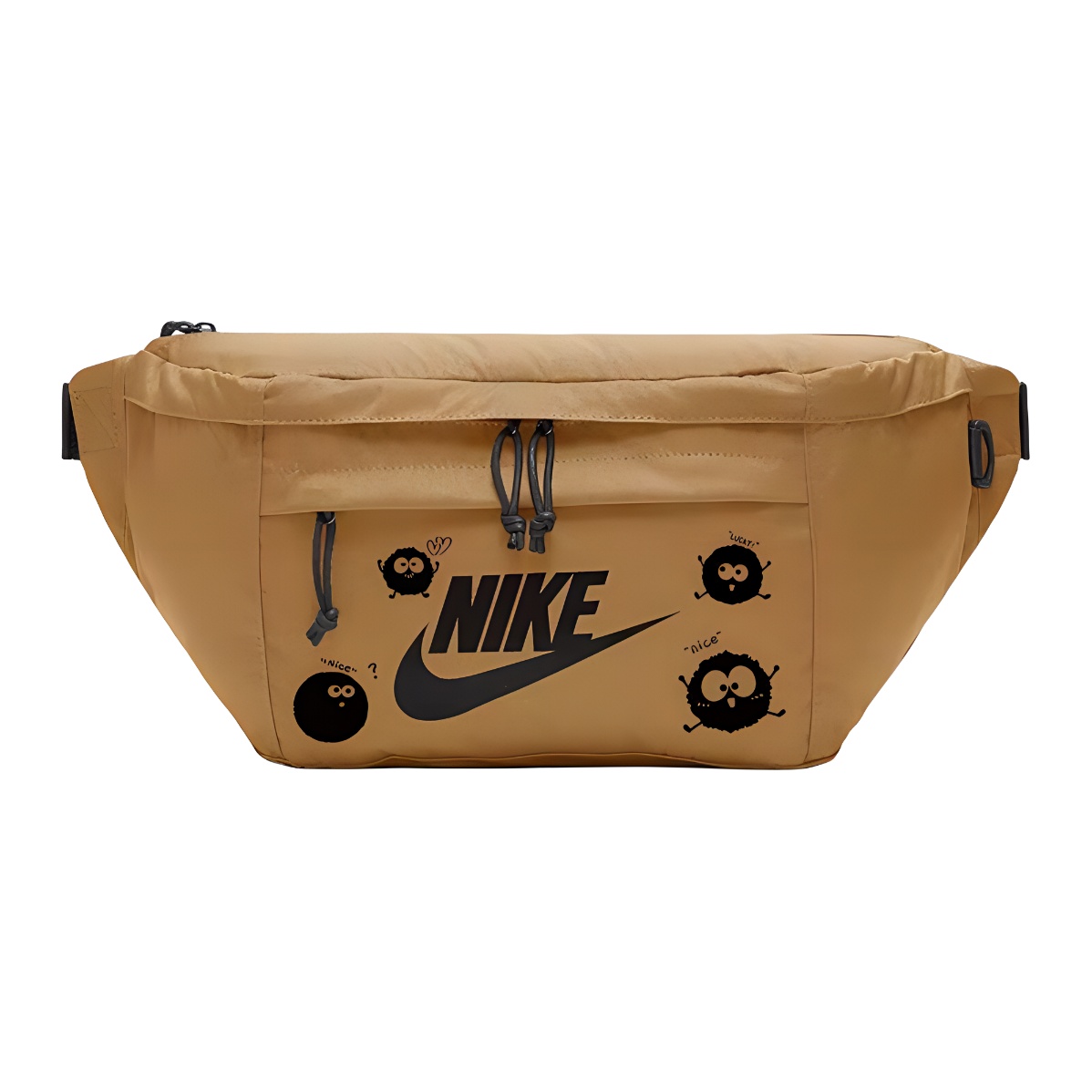 Nike Тканевая поясная сумка унисекс пшеничного цвета с принтом, Cartoon
Nike Тканевая поясная сумка унисекс пшеничного цвета с принтом, Cartoon