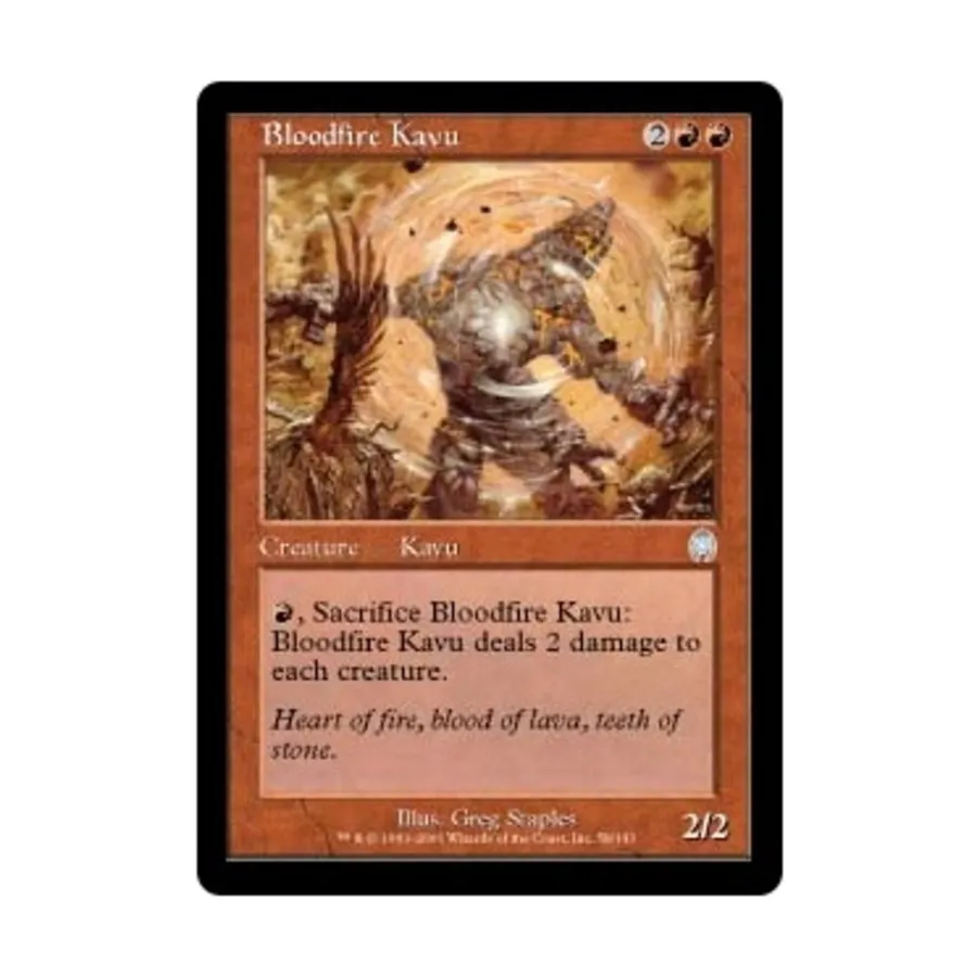 CCG Кровавое пламя Каву (U), MTG - Apocalypse
CCG Кровавое пламя Каву (U), MTG - Apocalypse