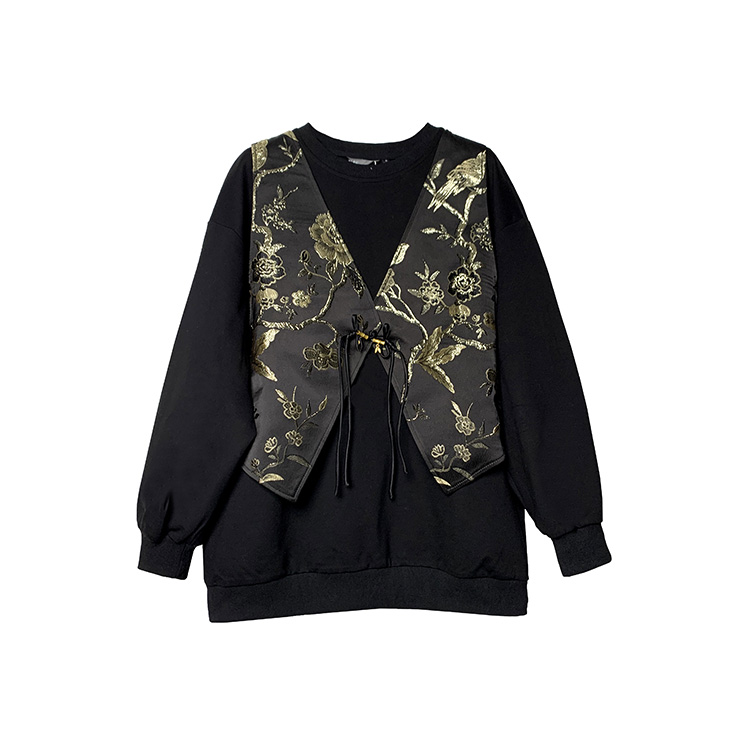 Свитшот женский JK&JS, черный золотой
Свитшот женский JK&JS, черный золотой