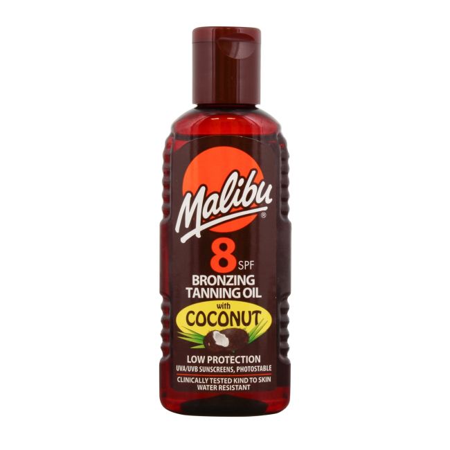 Бронзирующее защитное масло для загара Spf8 Malibu, 100 мл
Бронзирующее защитное масло для загара Spf8 Malibu, 100 мл