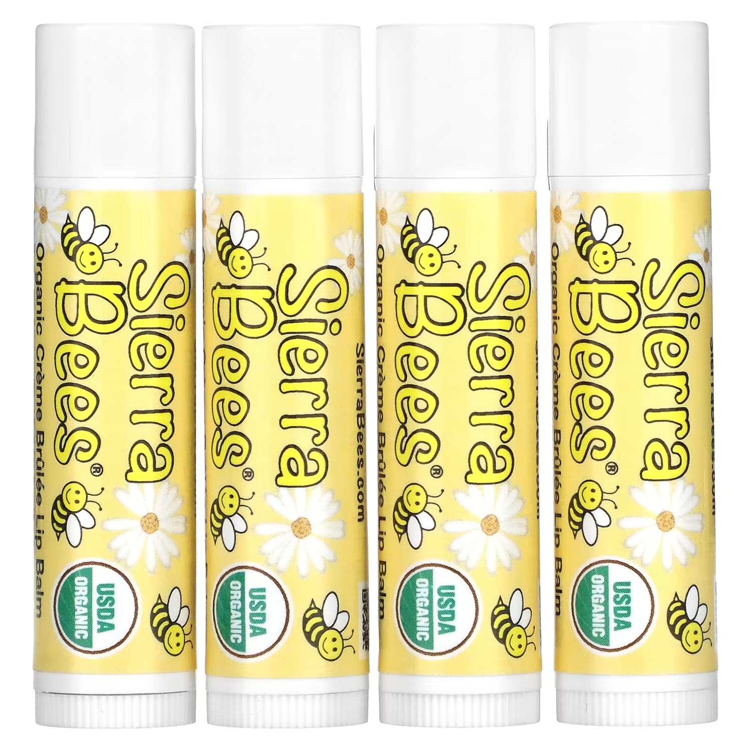 Органические бальзамы для губ Sierra Bees Creme Brulee, 4 упаковки по 0,15 унции (4,25 г) каждая
Органические бальзамы для губ Sierra Bees Creme Brulee, 4 упаковки по 0,15 унции (4,25 г) каждая