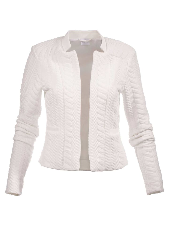 MADELEINE Короткий трикотажный пиджак кремового цвета
MADELEINE Короткий трикотажный пиджак кремового цвета