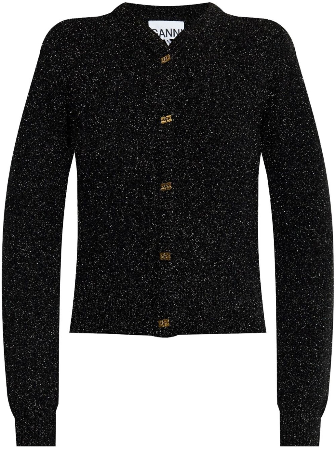 Кардиган GANNI из ламе, черный
Кардиган GANNI из ламе, черный