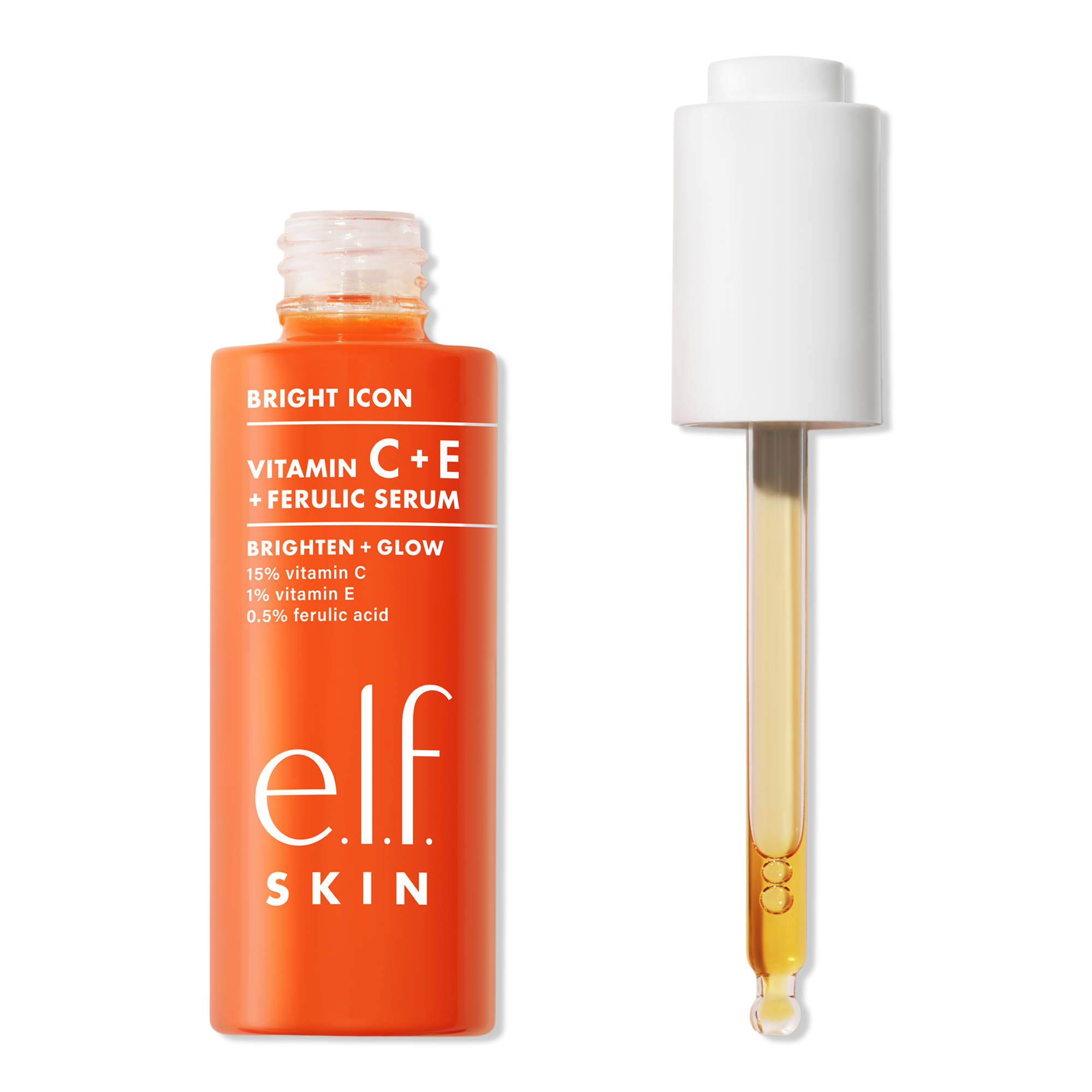 Сыворотка Bright Icon с витаминами C + E + феруловой кислотой e.l.f. Cosmetics
Сыворотка Bright Icon с витаминами C + E + феруловой кислотой e.l.f. Cosmetics