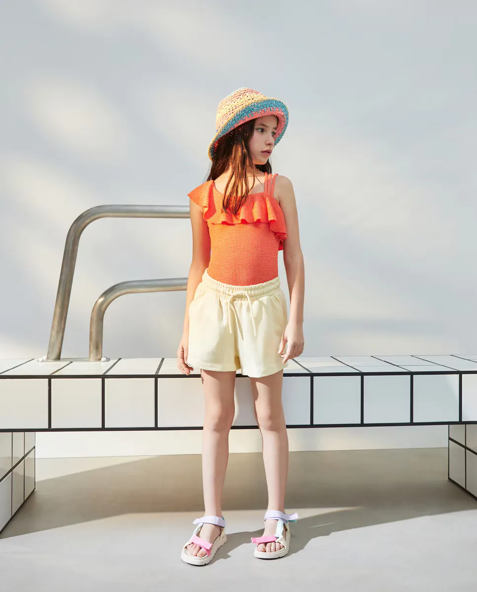 Девичий купальник с ассиметричным вырезом Kids El Corte Inglés, коралловый
Девичий купальник с ассиметричным вырезом Kids El Corte Inglés, коралловый