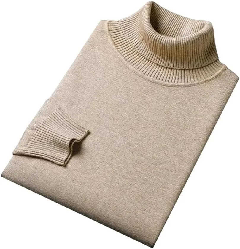 Мужской свитер Slim Fit с высоким воротником, утепленный
Мужской свитер Slim Fit с высоким воротником, утепленный