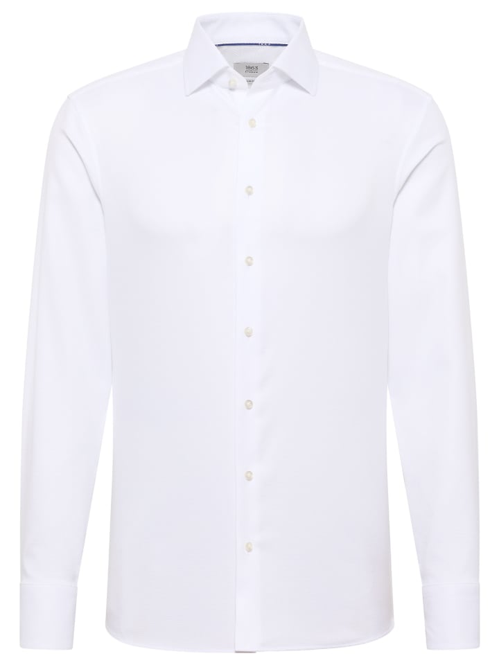 Eterna Приталенная рубашка белого цвета
Eterna Приталенная рубашка белого цвета