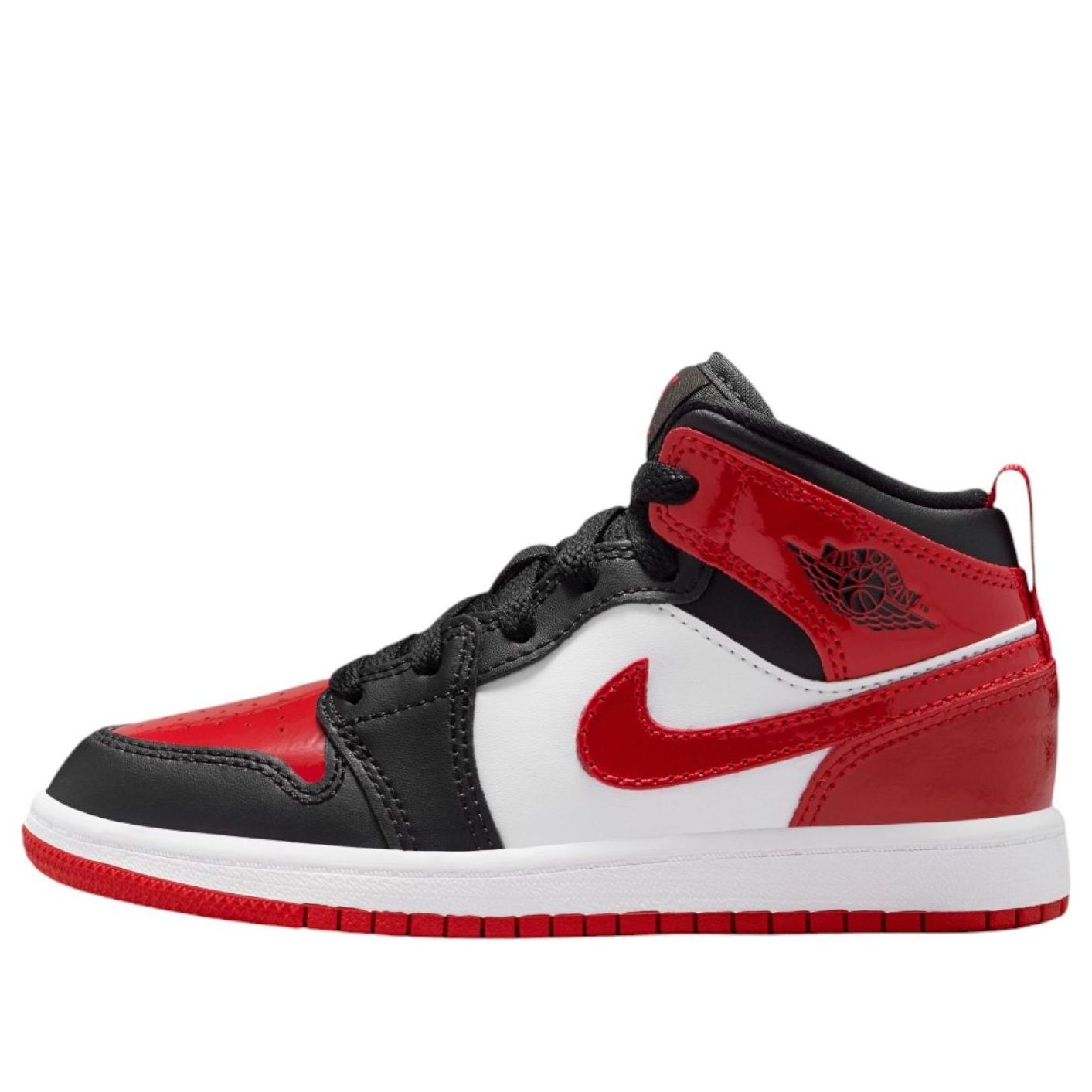Кроссовки (PS) Air Jordan 1 Mid SE 'Patent Bred Toe'
Кроссовки (PS) Air Jordan 1 Mid SE 'Patent Bred Toe'