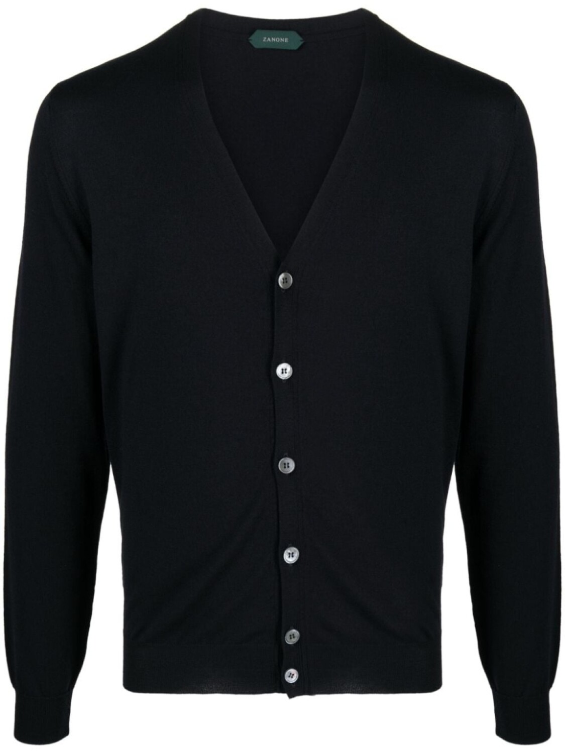Кардиган с глубоким V-образным вырезом Zanone, синий
Кардиган с глубоким V-образным вырезом Zanone, синий