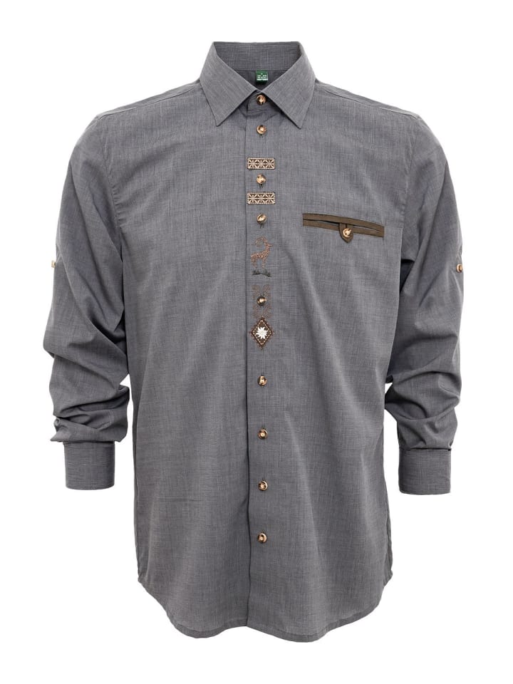 Рубашка 420000-2401 антрацитового цвета OS-Trachten
Рубашка 420000-2401 антрацитового цвета OS-Trachten