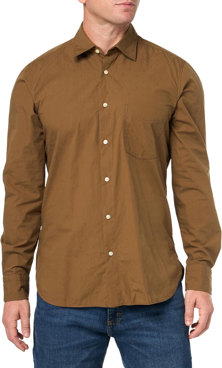 BOSS Мужская рубашка Remiton с длинным рукавом на пуговицах, Burnt Olive
BOSS Мужская рубашка Remiton с длинным рукавом на пуговицах, Burnt Olive