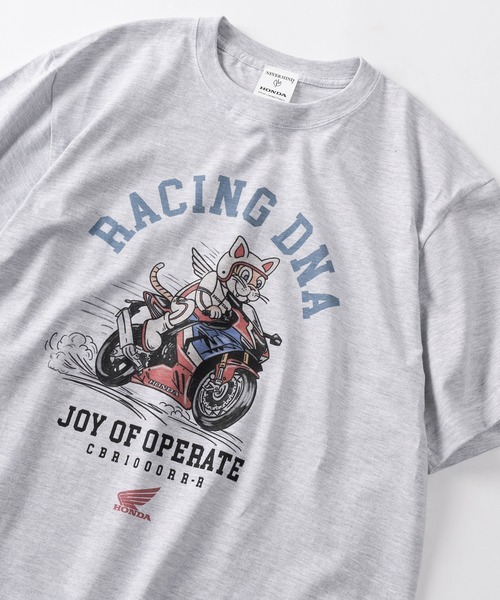 Make a ray! Футболка с коротким рукавом и круглым вырезом, с принтом, HONDA, серый
Make a ray! Футболка с коротким рукавом и круглым вырезом, с принтом, HONDA, серый