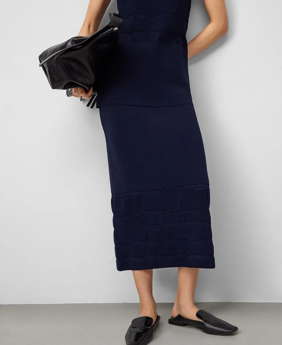 Прямая юбка из жаккардового трикотажа Adolfo Dominguez, темно-синий
Прямая юбка из жаккардового трикотажа Adolfo Dominguez, темно-синий