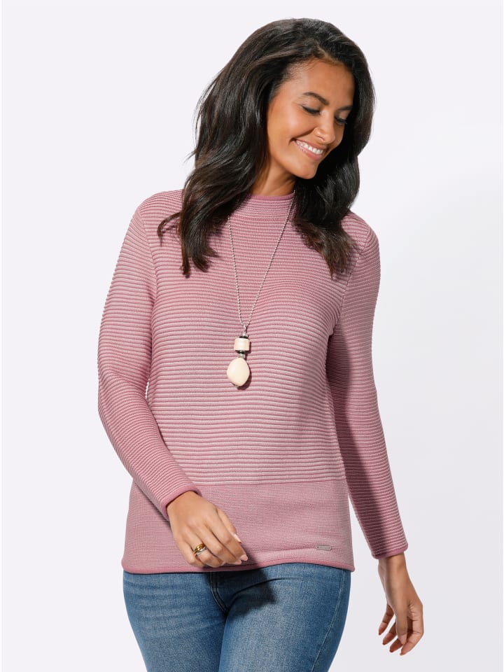 Свитер с воротником-стойкой в полоску цвета пыльной розы и экрю WITT WEIDEN
Свитер с воротником-стойкой в полоску цвета пыльной розы и экрю WITT WEIDEN