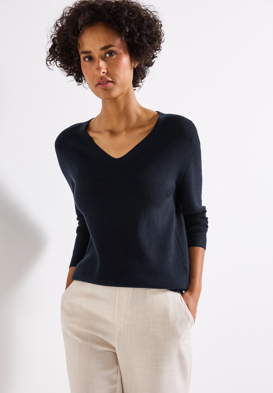 Джемпер Street One BASIC V-NECK, Blau/Dark Blue
Джемпер Street One BASIC V-NECK, Blau/Dark Blue