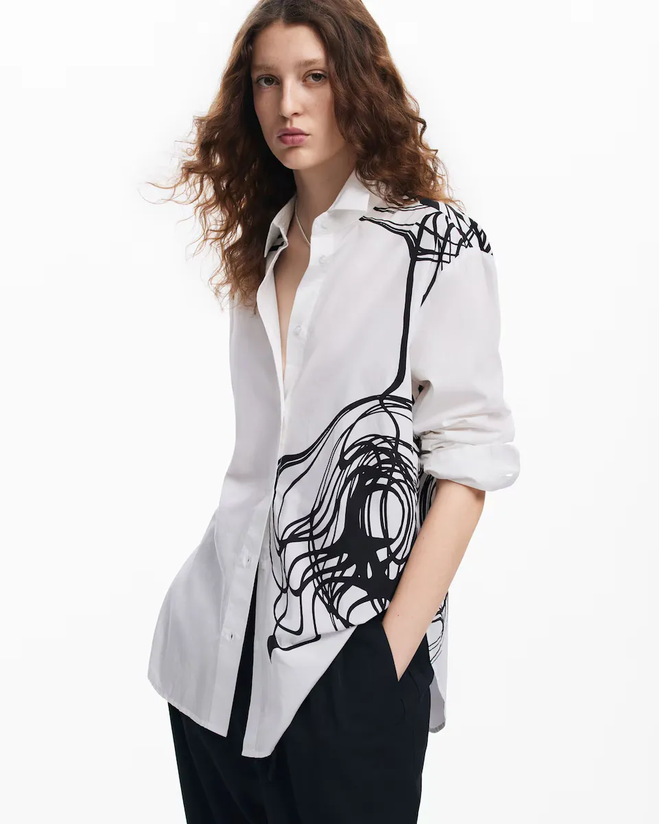 Женская рубашка оверсайз М Christian Lacroix Desigual, белый
Женская рубашка оверсайз М Christian Lacroix Desigual, белый