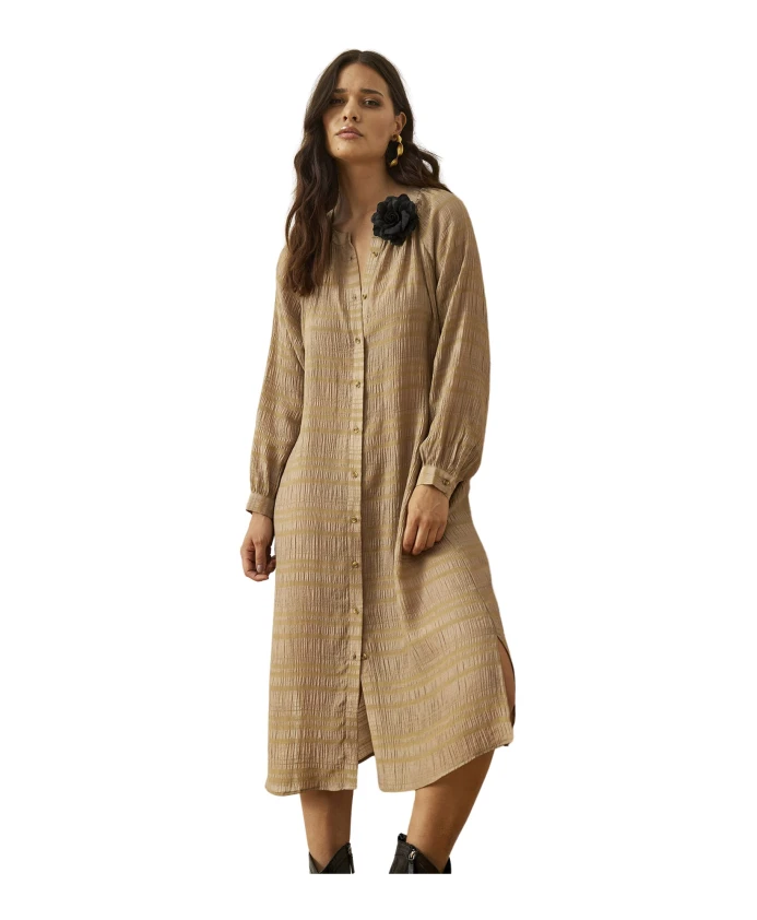 Платье Cafe Latte с объемными рукавами In Front, коричневый
Платье Cafe Latte с объемными рукавами In Front, коричневый